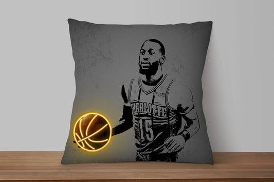 Kemba Walker Neon Effect Pillow
