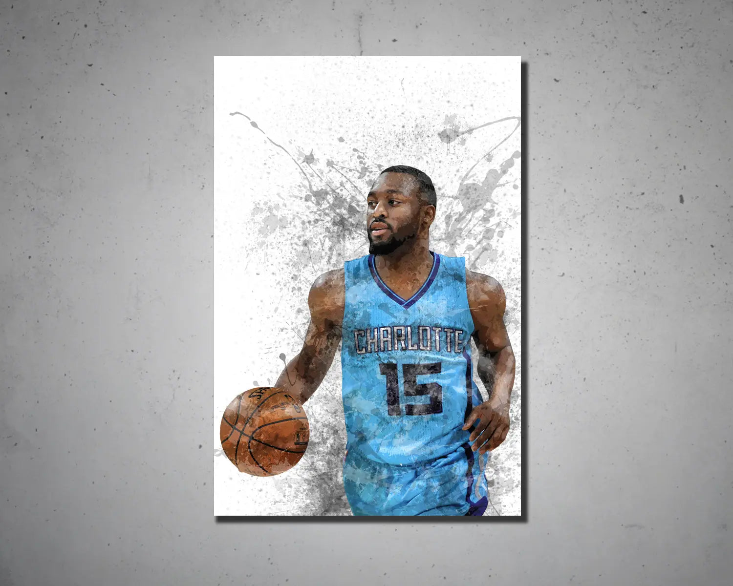 Kemba Walker Splash Effect Canvas Art 