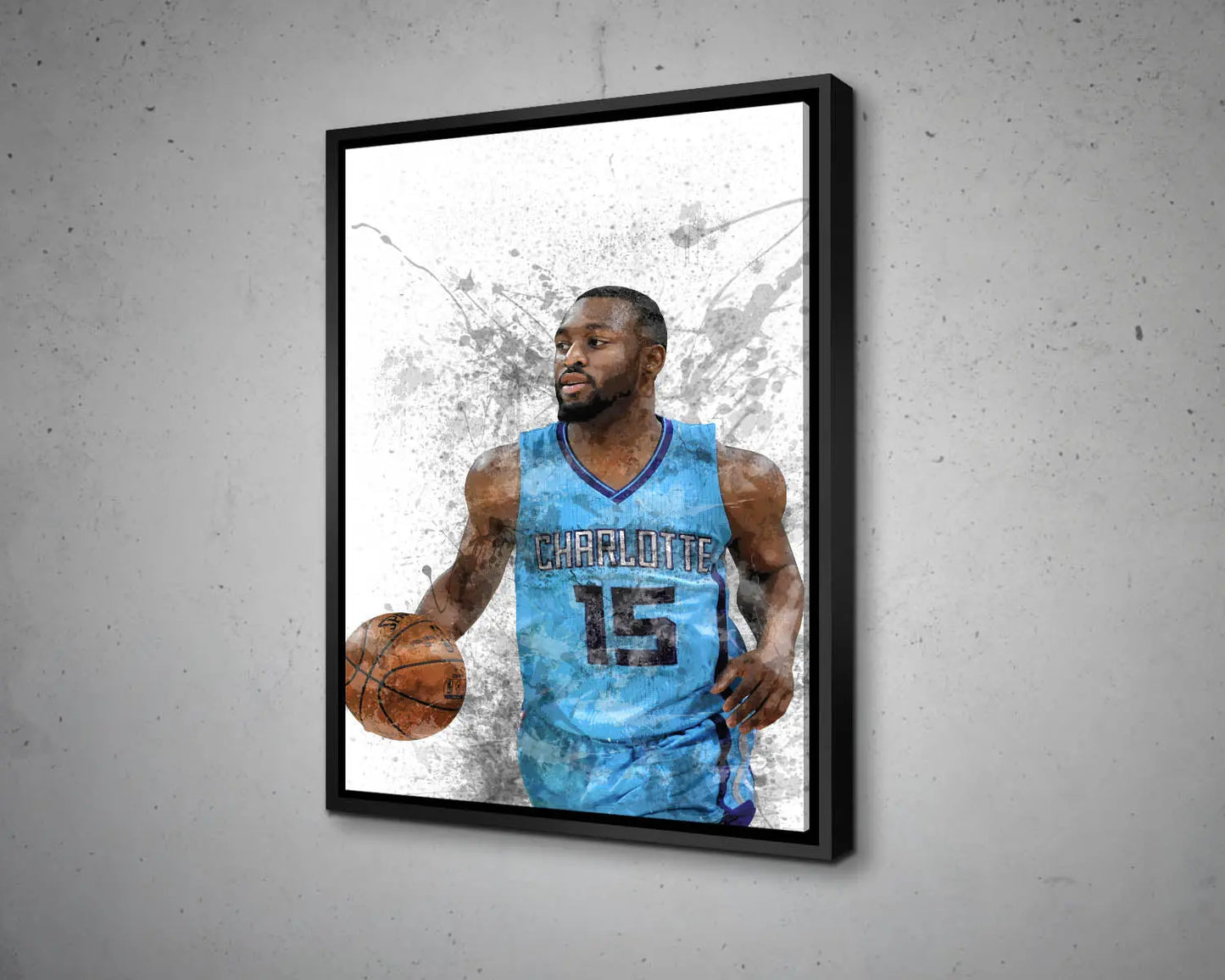Kemba Walker Splash Effect Canvas Art 