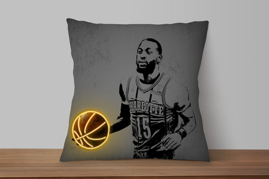 Kemba Walker Neon Effect Pillow