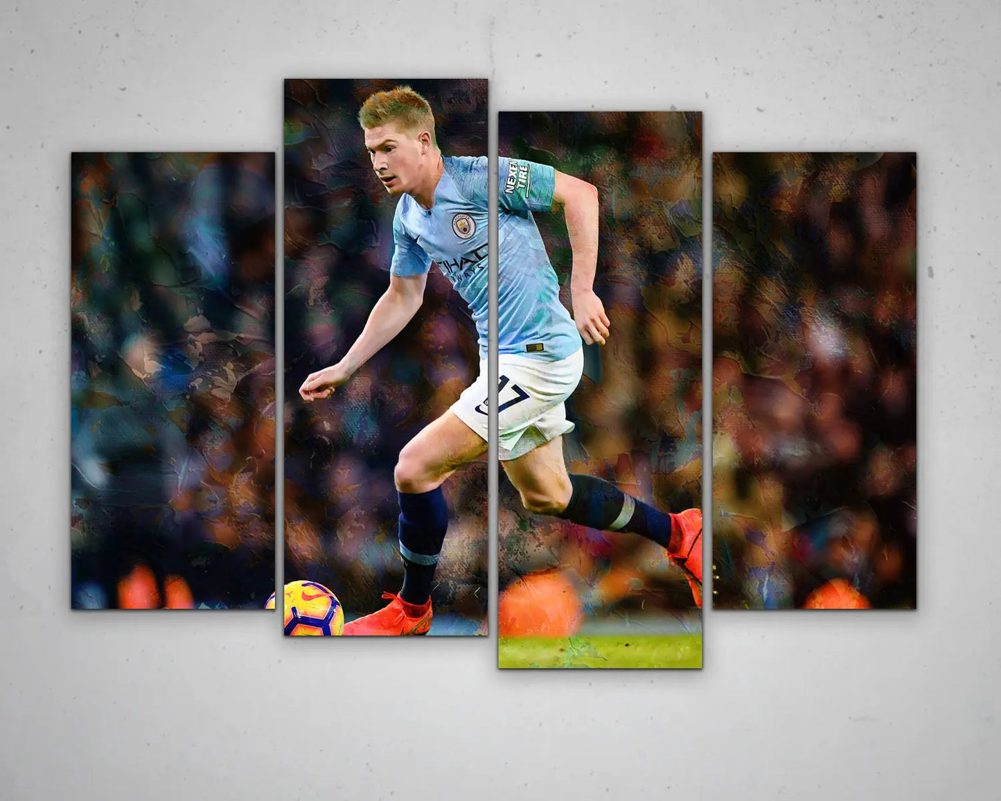 Kevin De Bruyne Multicolour Wall Art 