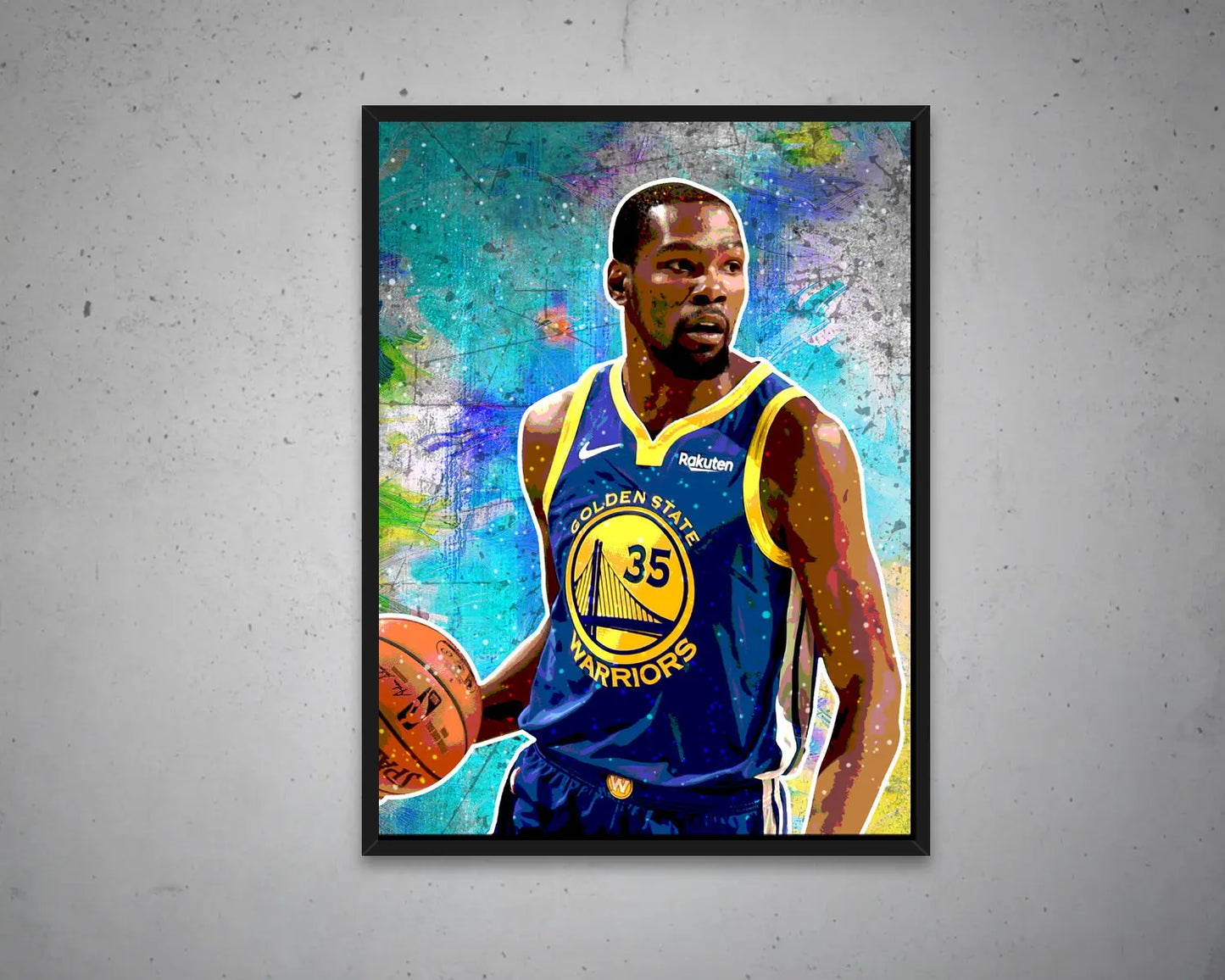 Kevin Durant Multicolour Wall Art 