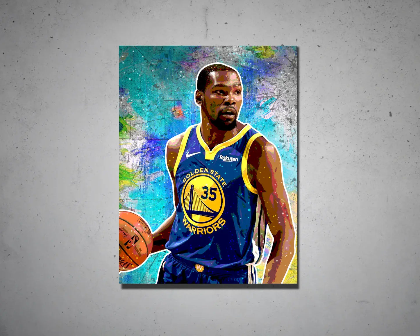 Kevin Durant Multicolour Wall Art 