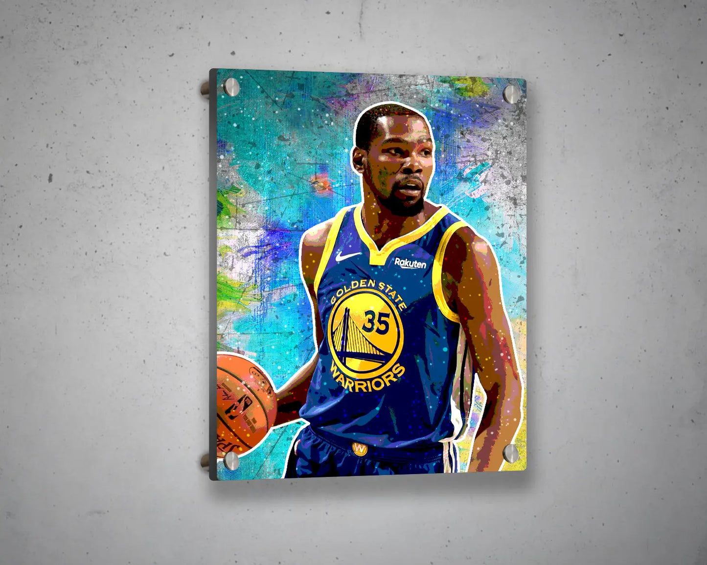 Kevin Durant Multicolour Wall Art 