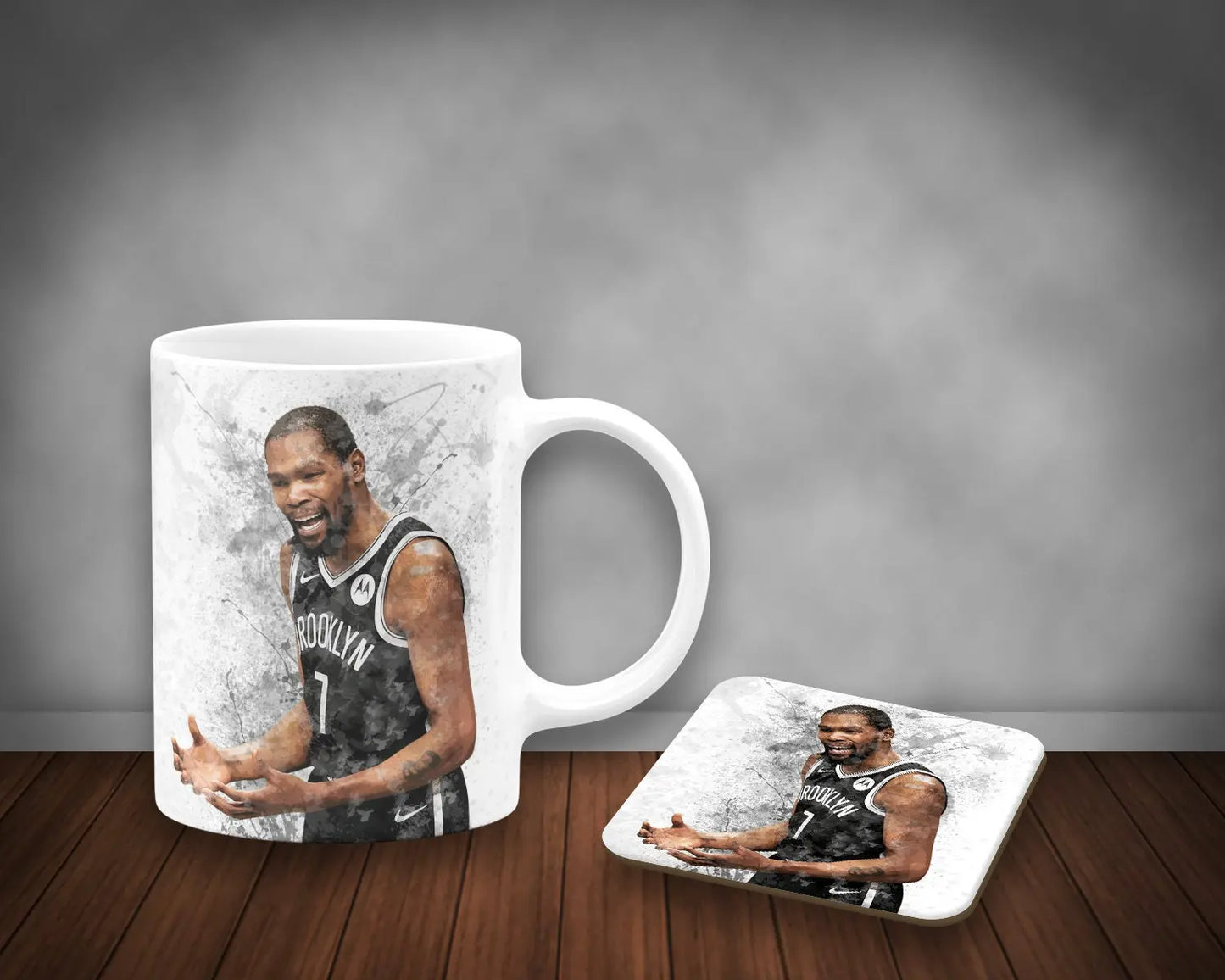 Kevin Durant Splash Effect Mug and Coaster 