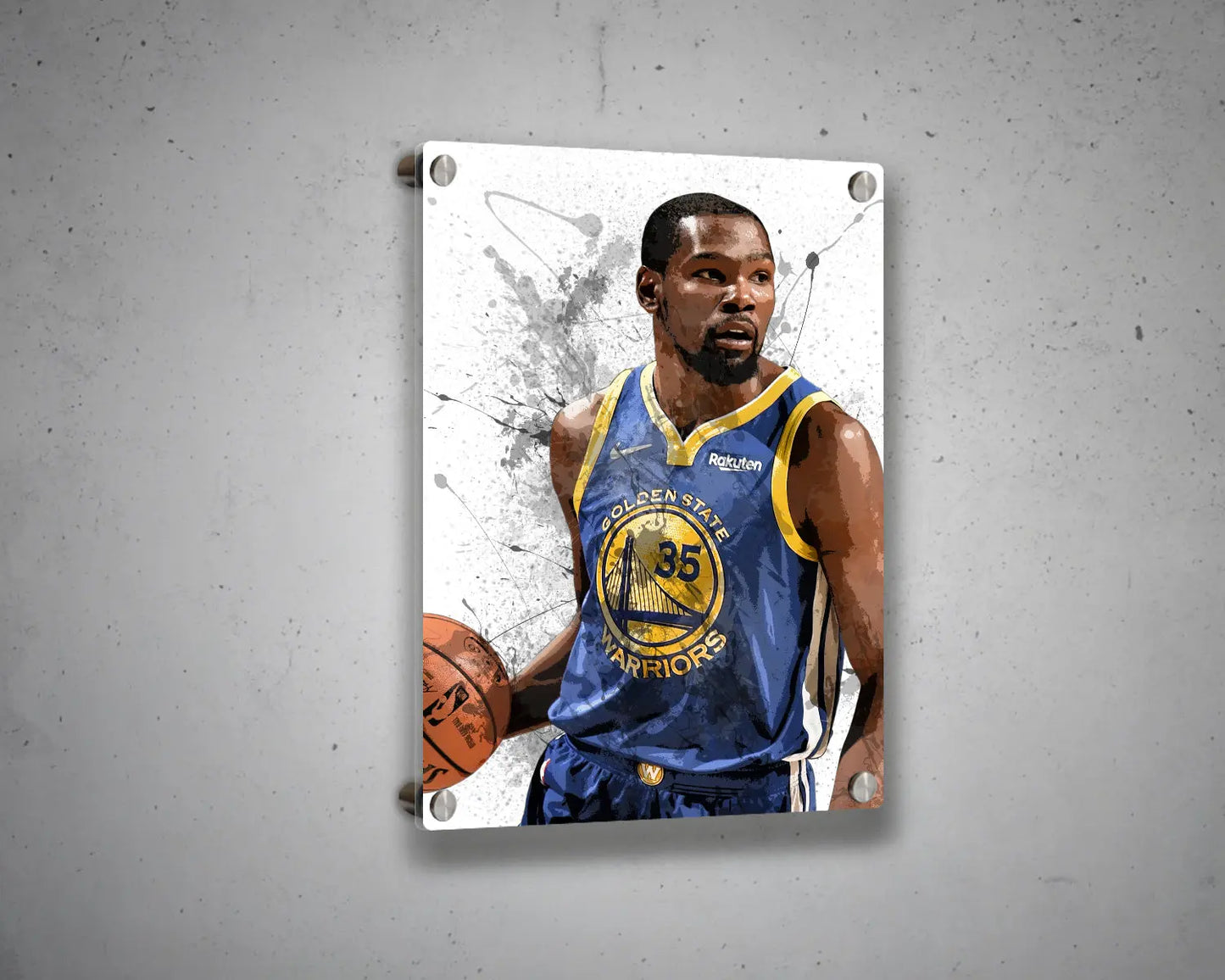 Kevin durant Splash Effect Canvas Art 