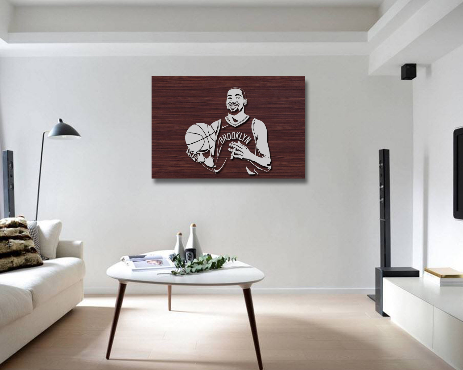 Kevin Durant LED Wooden Decal 