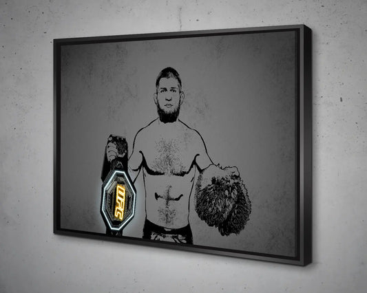 Khabib Nurmagomedov Canvas Wall Art 