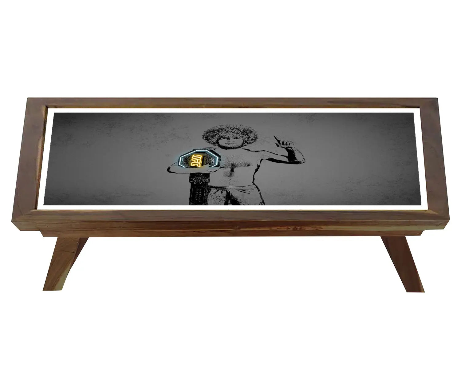 Khabib Nurmagomedov Neon Effect Coffee and Laptop Table 