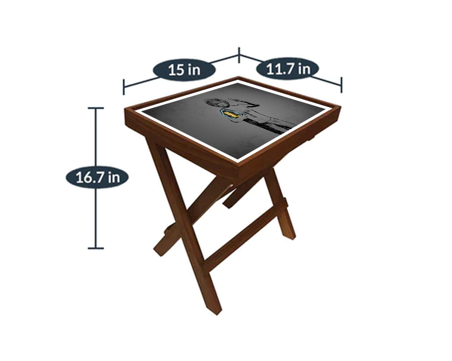 Khabib Nurmagomedov Neon Effect Coffee and Laptop Table 