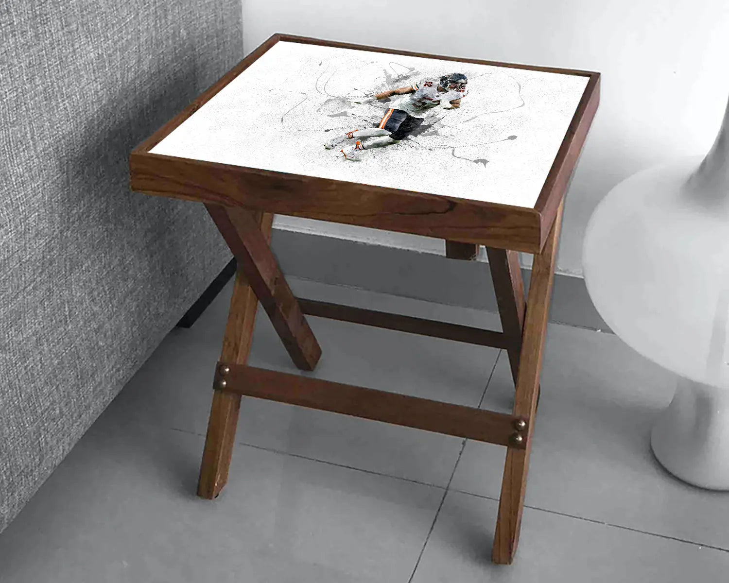 Khalil Mack Splash Effect Coffee and Laptop Table 