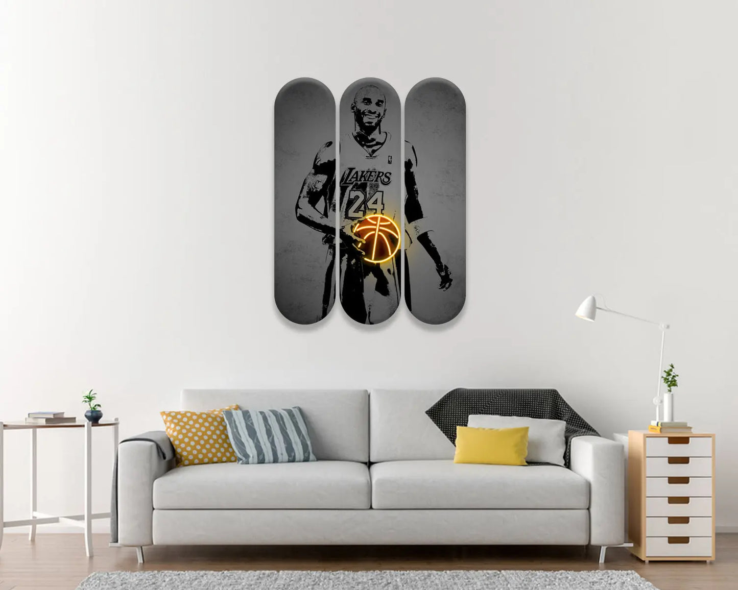 Kobe Bryant Acrylic Skateboard Wall Art 