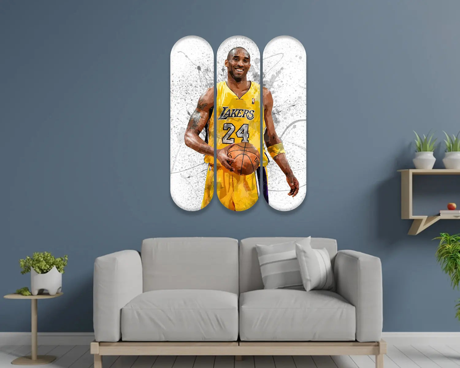 Kobe Bryant Acrylic Skateboard Wall Art 