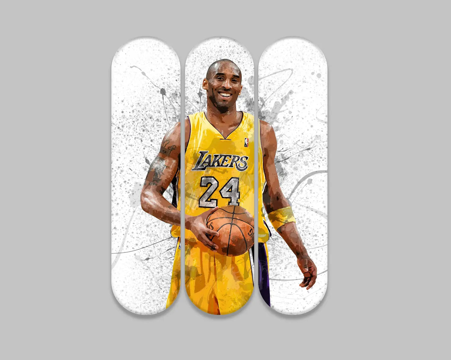 Kobe Bryant Acrylic Skateboard Wall Art 