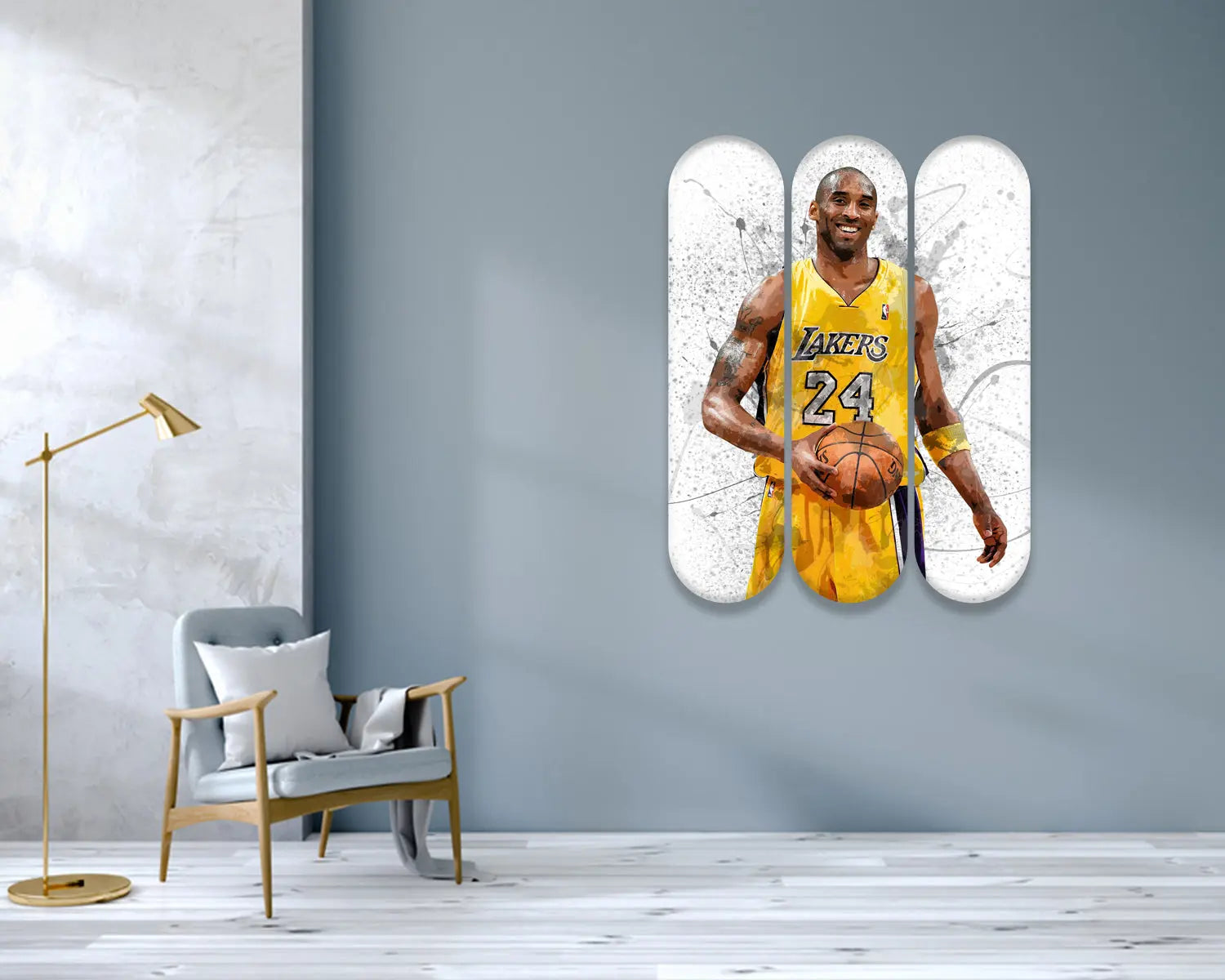 Kobe Bryant Acrylic Skateboard Wall Art 
