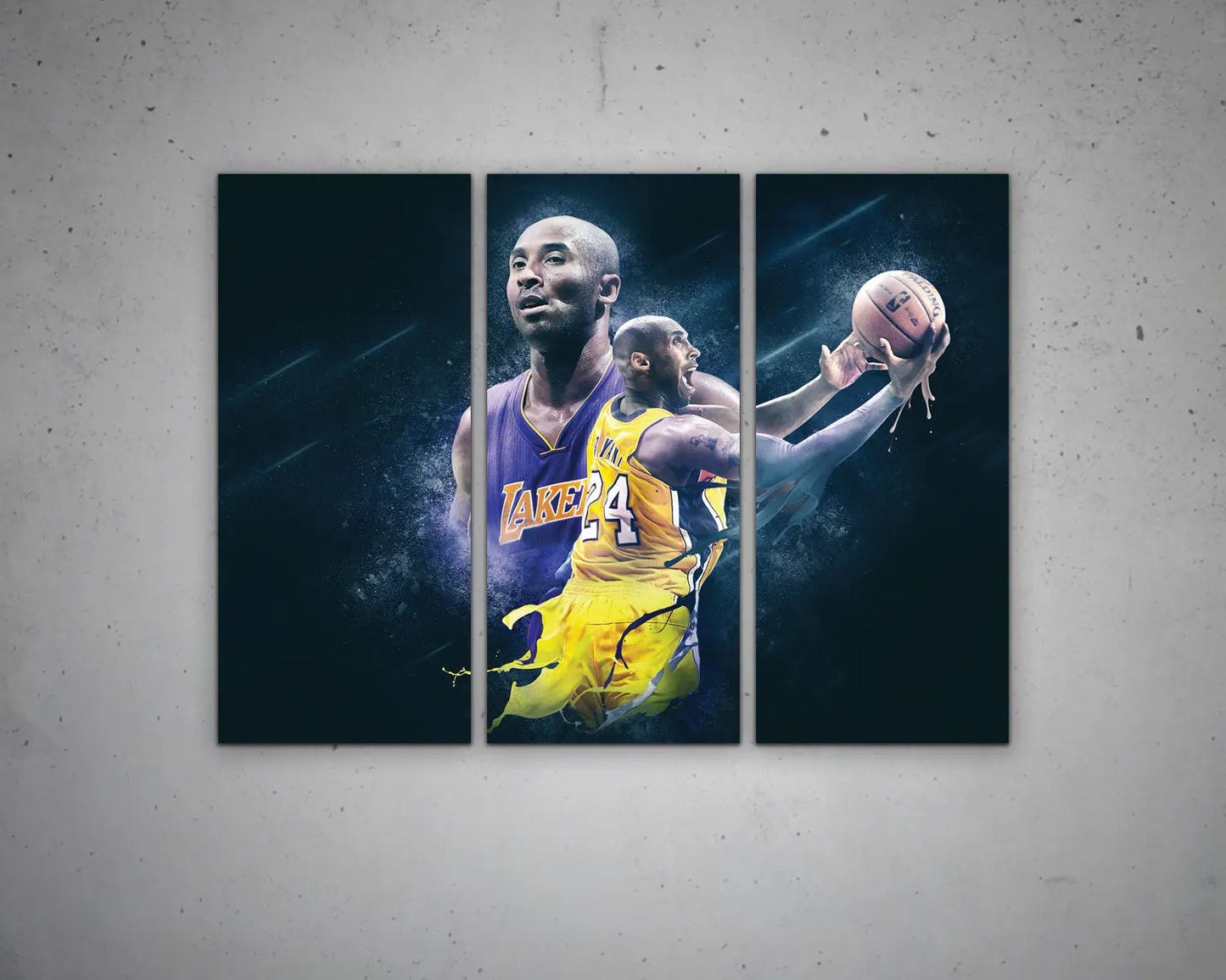 Kobe Bryant Black & White Canvas Art 