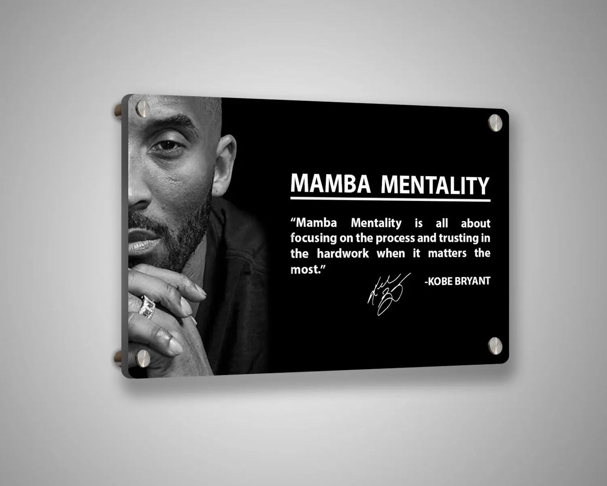 Kobe Bryant Mamba Mentality Canvas Wall Art - My Idea Sports Canvas