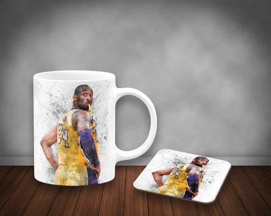 Kobe Bryant Splash Effect Mug and Coaster