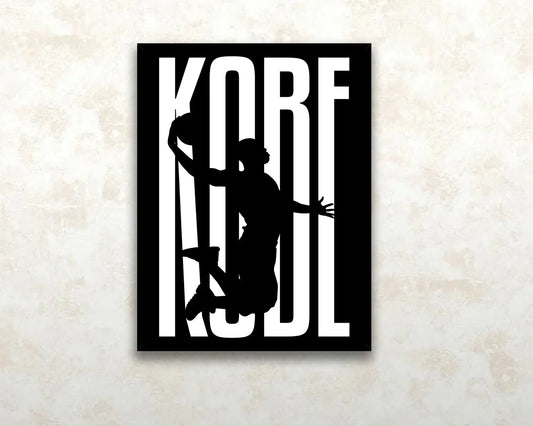 Kobe Bryant Sport Quote Canvas Wall Art