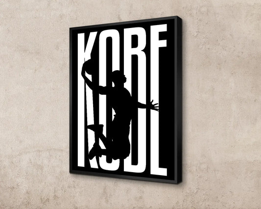 Kobe Bryant Sport Quote Canvas Wall Art 