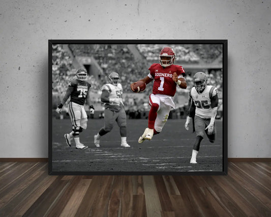 Kyler Murray Black & White Canvas Art 