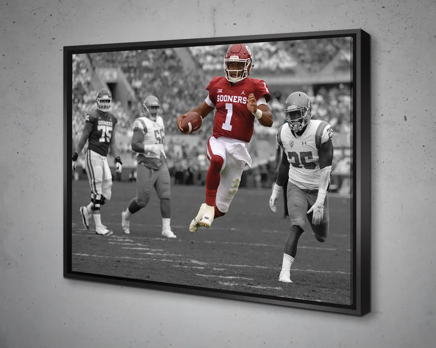 Kyler Murray Black & White Canvas Art 