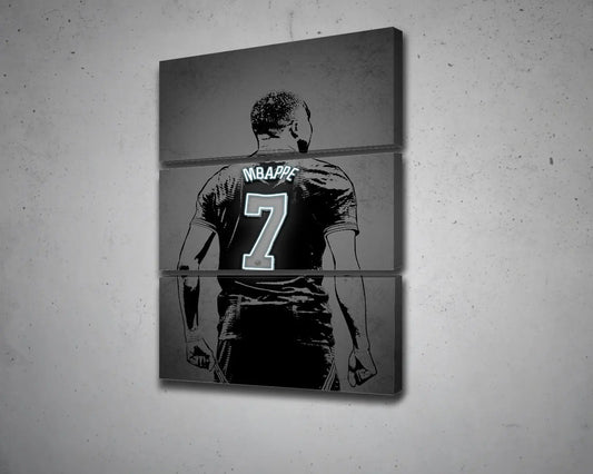 Kylian Mbappé Canvas Wall Art 