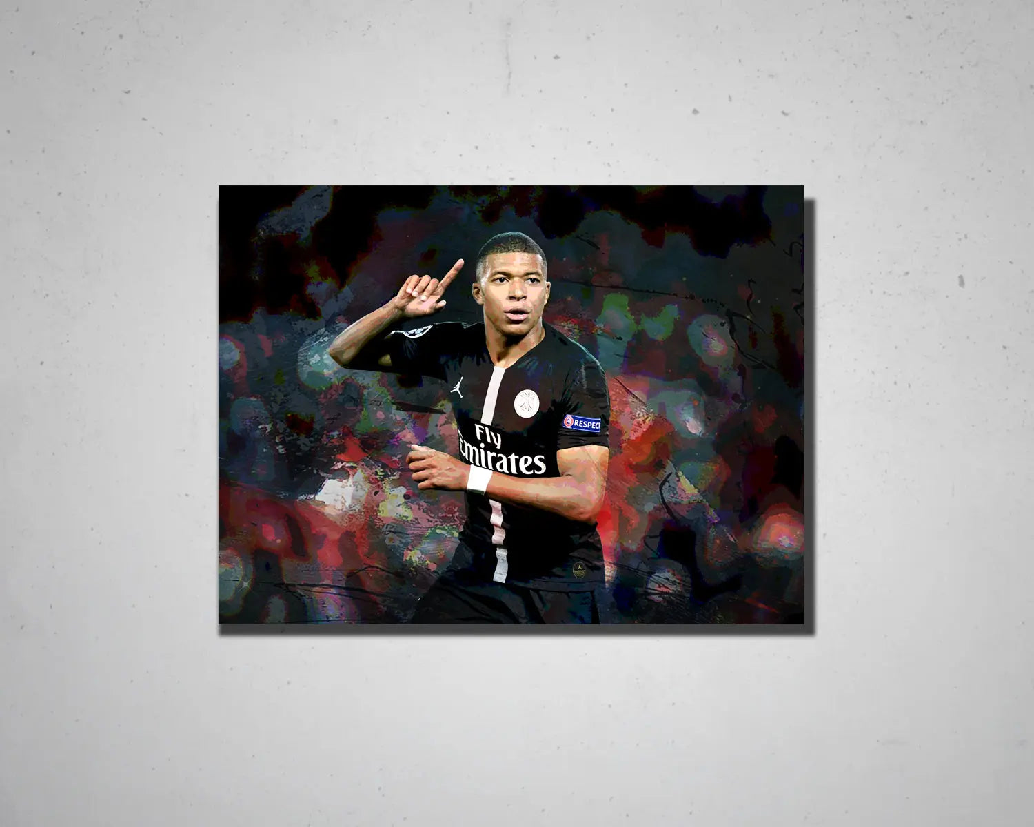 Kylian Mbappe Multicolour Wall Art 