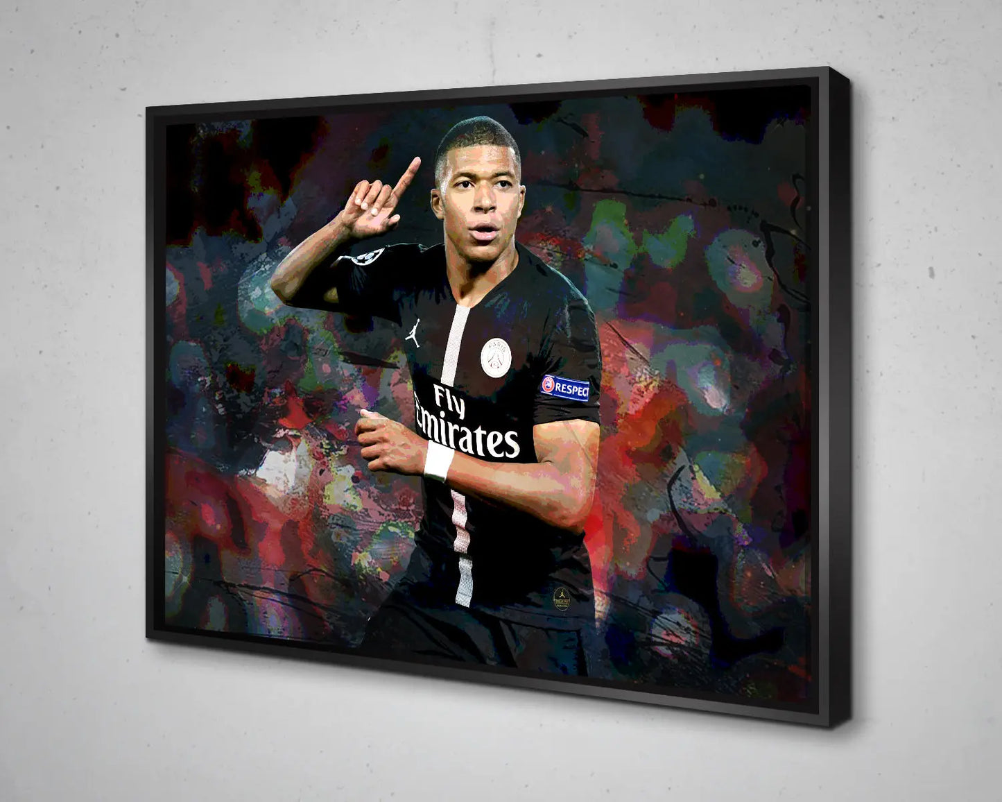 Kylian Mbappe Multicolour Wall Art 