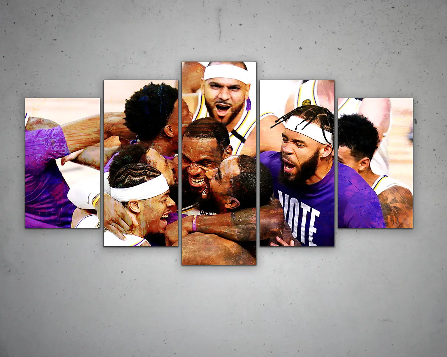 LA Celebration Multicolour Wall Art 