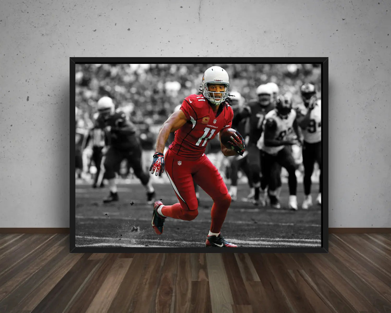 Larry Fitzgerald Jr. Black & White Canvas Art 