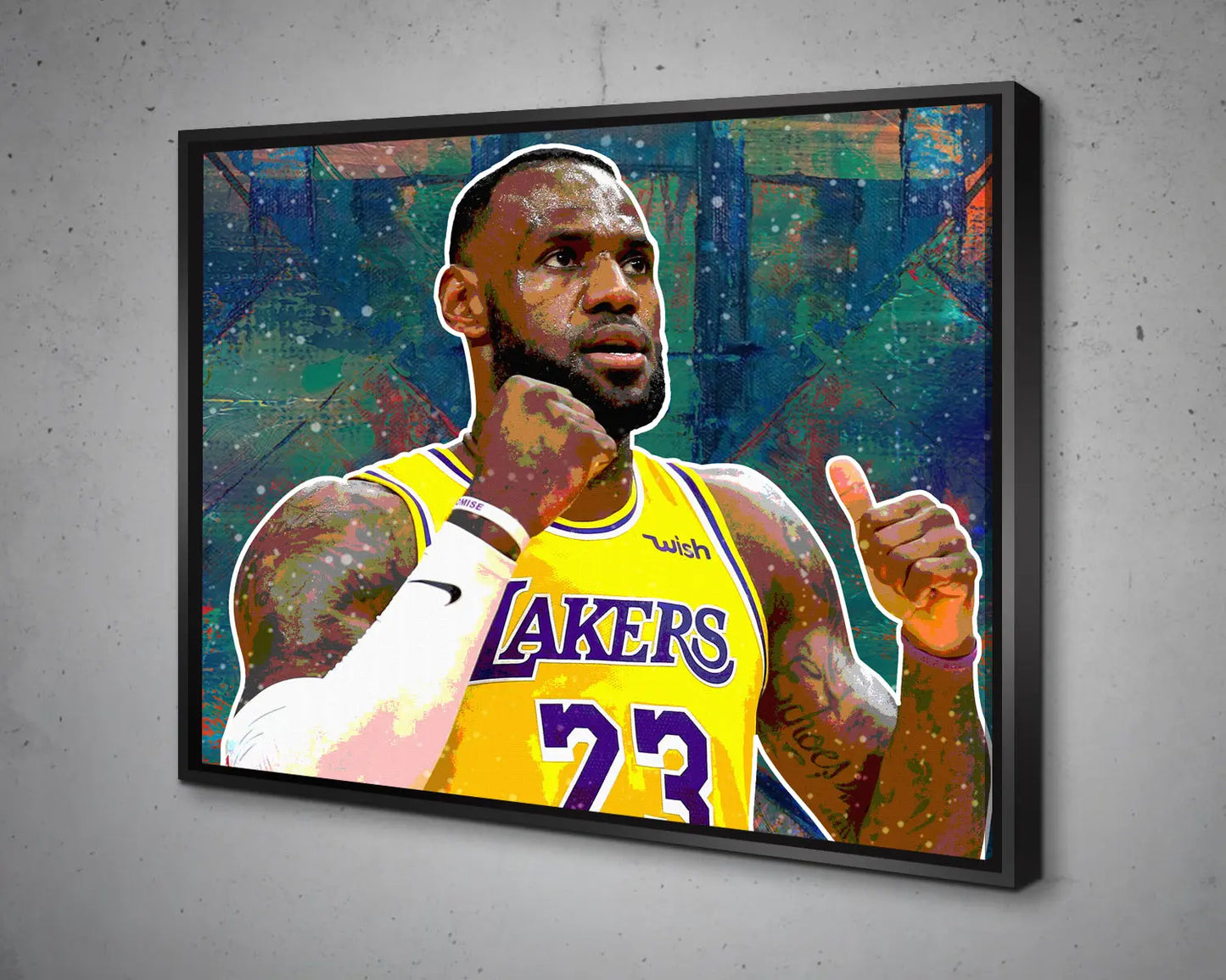 LeBron James Multicolour Wall Art 