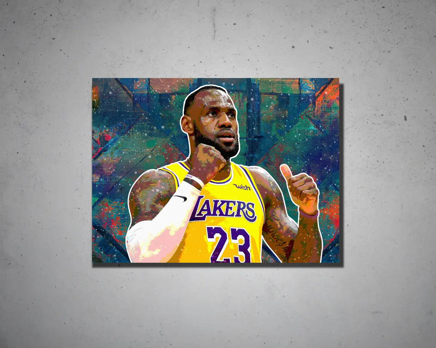 LeBron James Multicolour Wall Art 