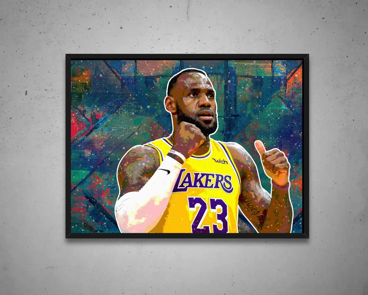 LeBron James Multicolour Wall Art 