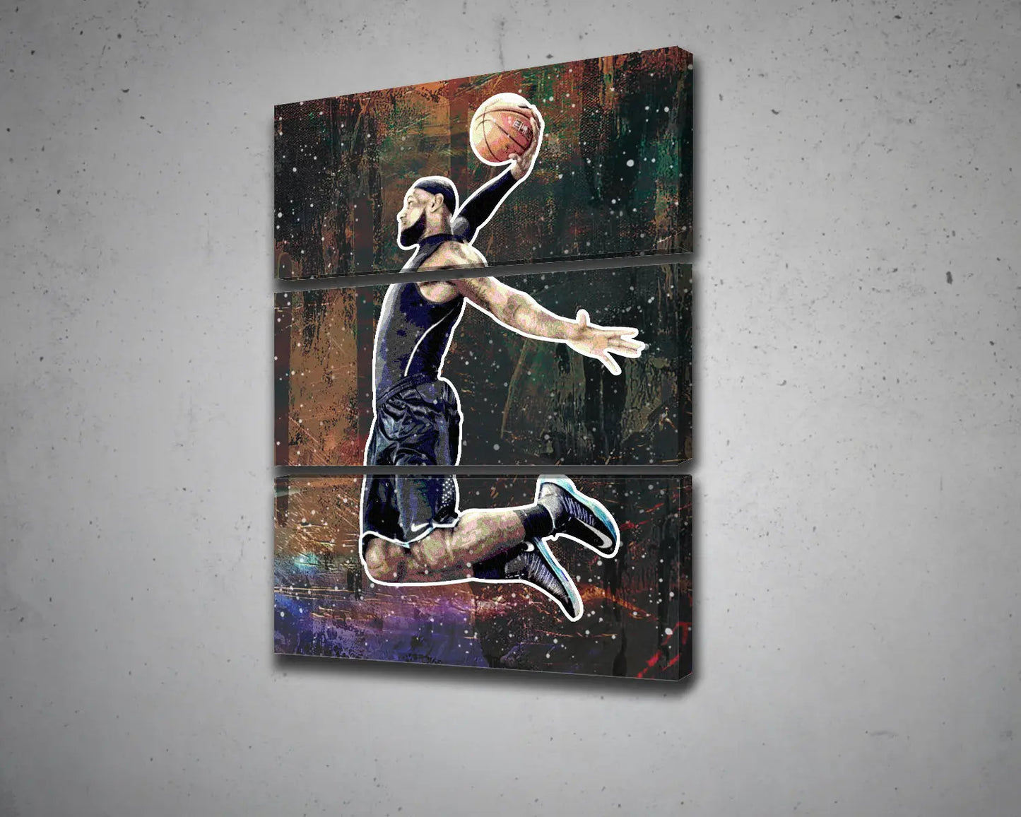 LeBron James Multicolour Wall Art 