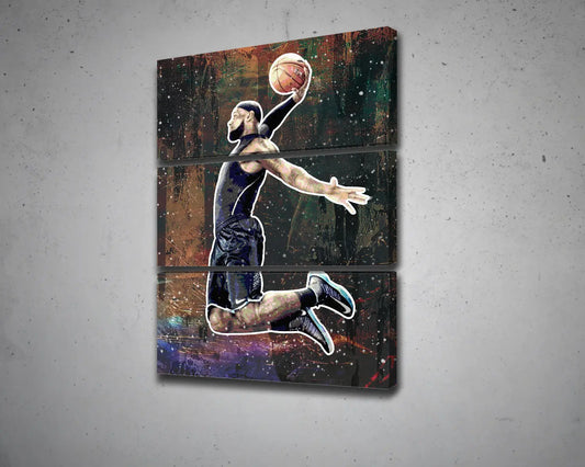 LeBron James Multicolour Wall Art 