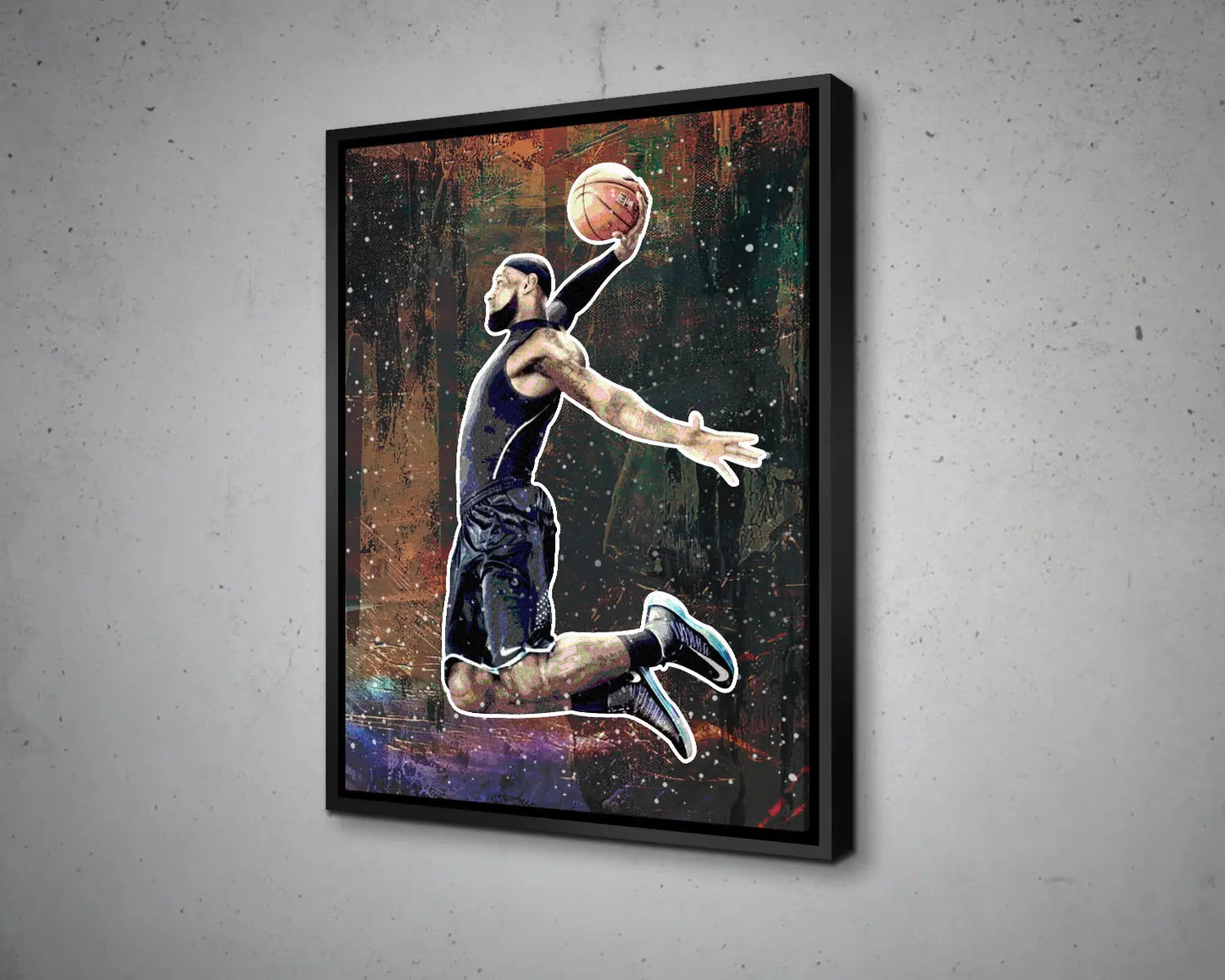 LeBron James Multicolour Wall Art 
