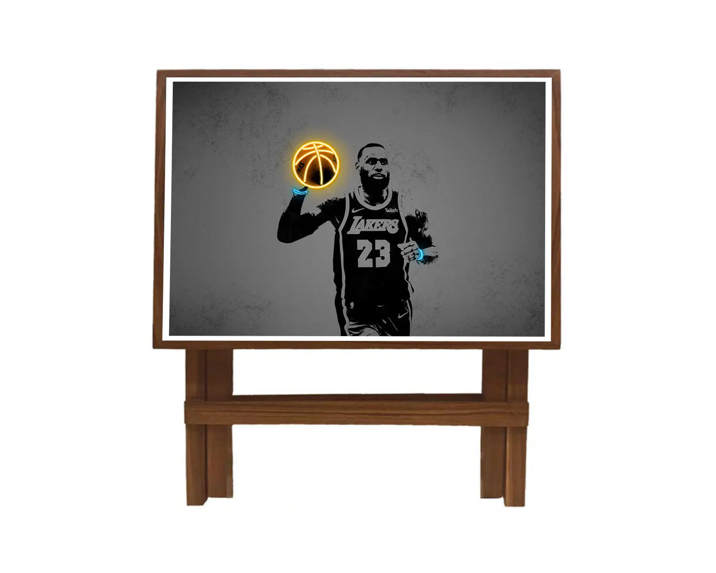 LeBron James Neon Effect Coffee and Laptop Table 