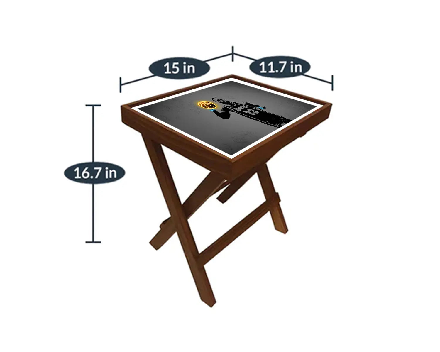 LeBron James Neon Effect Coffee and Laptop Table 