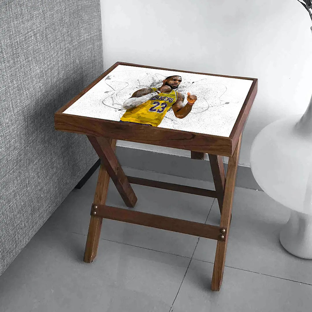 LeBron James Splash Effect Coffee and Laptop Table 