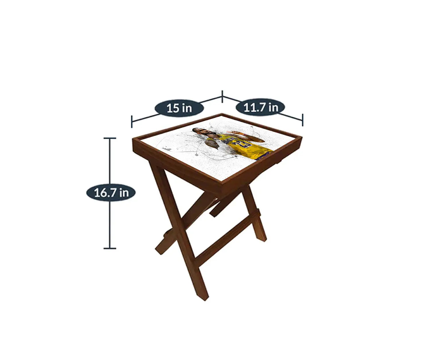 LeBron James Splash Effect Coffee and Laptop Table 