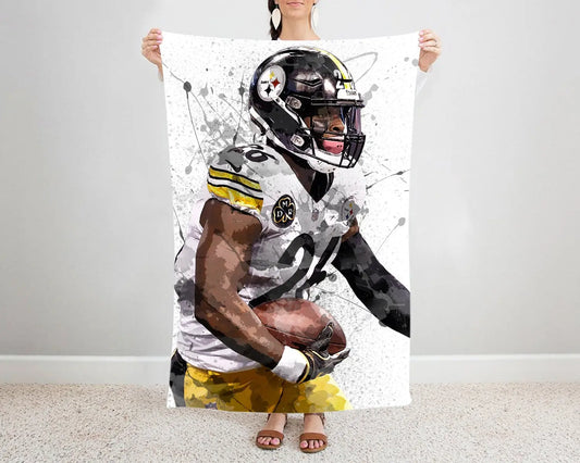 Le'Veon Bell Splash Effect Fleece Blanket 