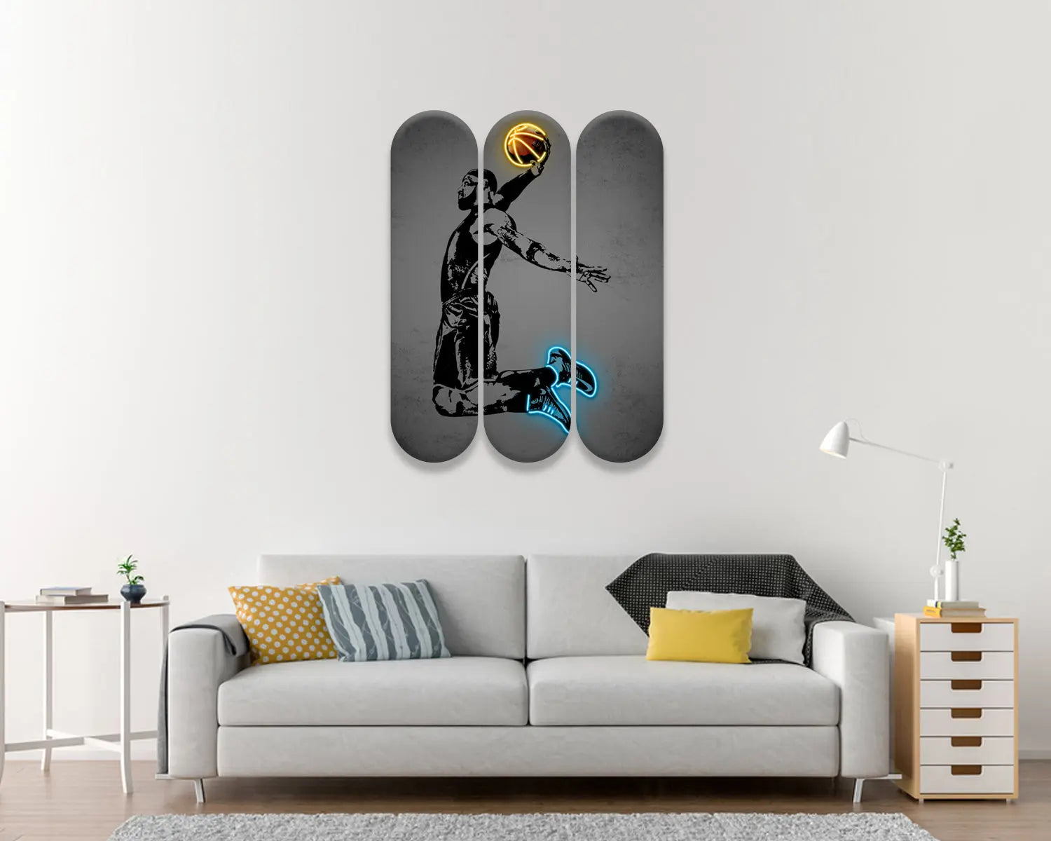 Lebron James Acrylic Skateboard Wall Art 