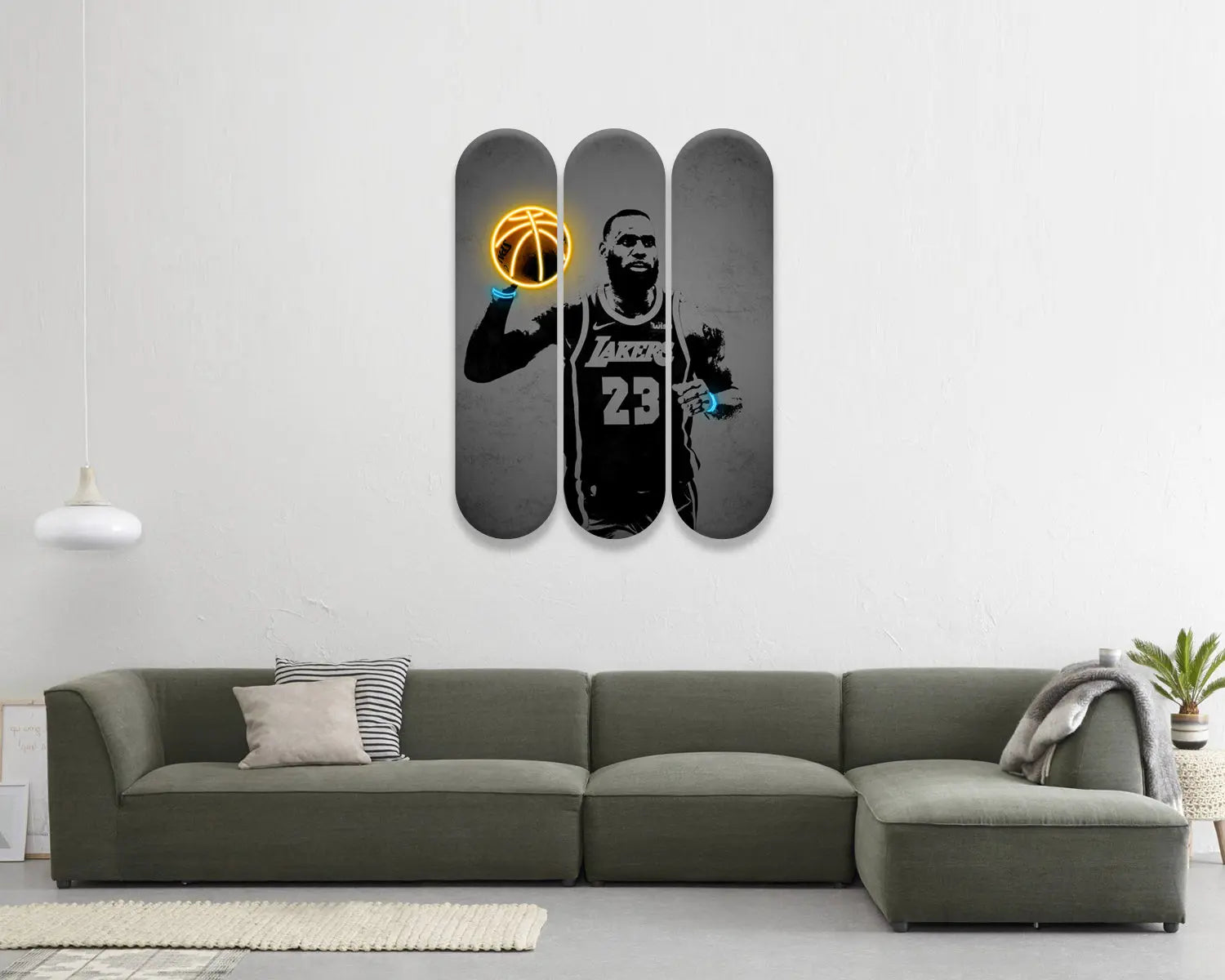Lebron James Acrylic Skateboard Wall Art 