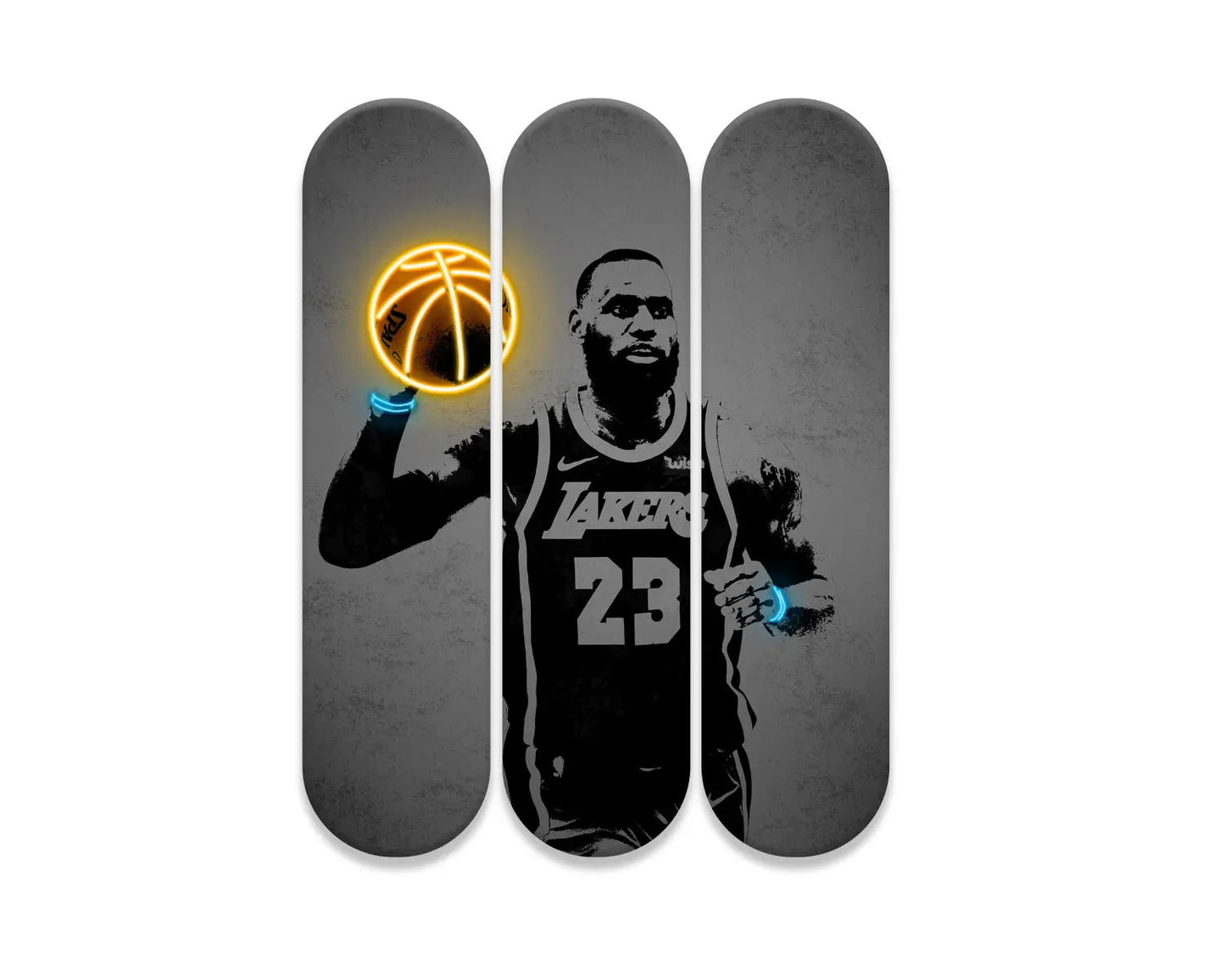 Lebron James Acrylic Skateboard Wall Art 