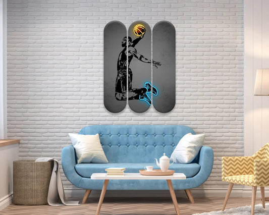 Lebron James Acrylic Skateboard Wall Art