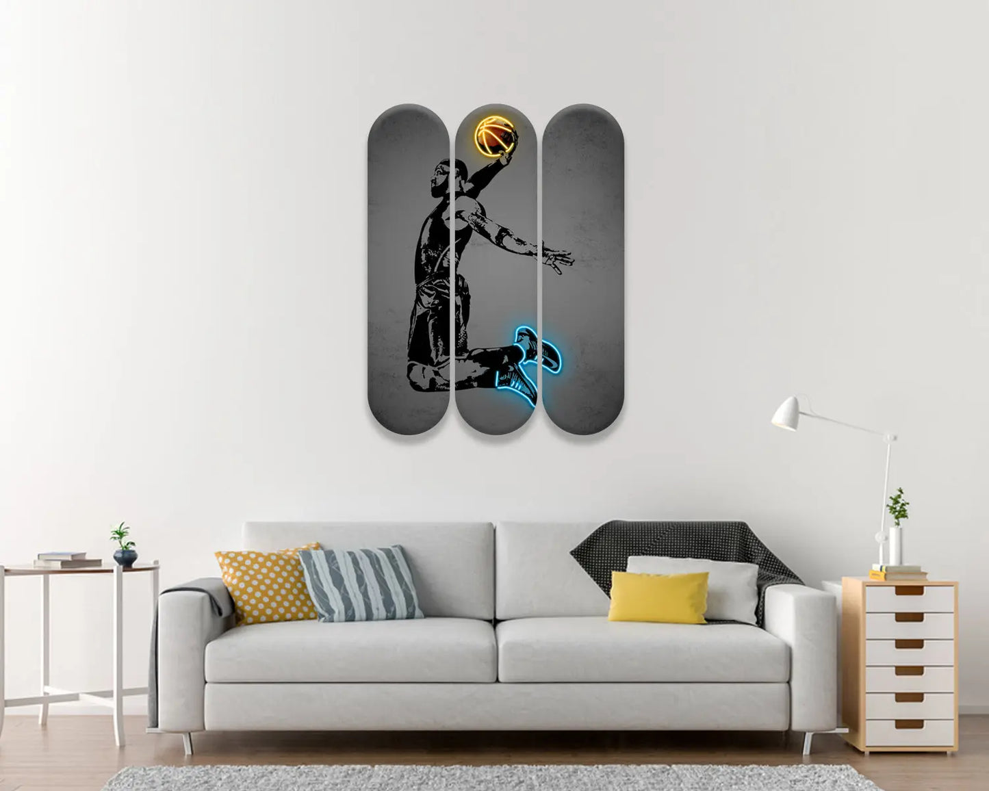 Lebron James Acrylic Skateboard Wall Art 