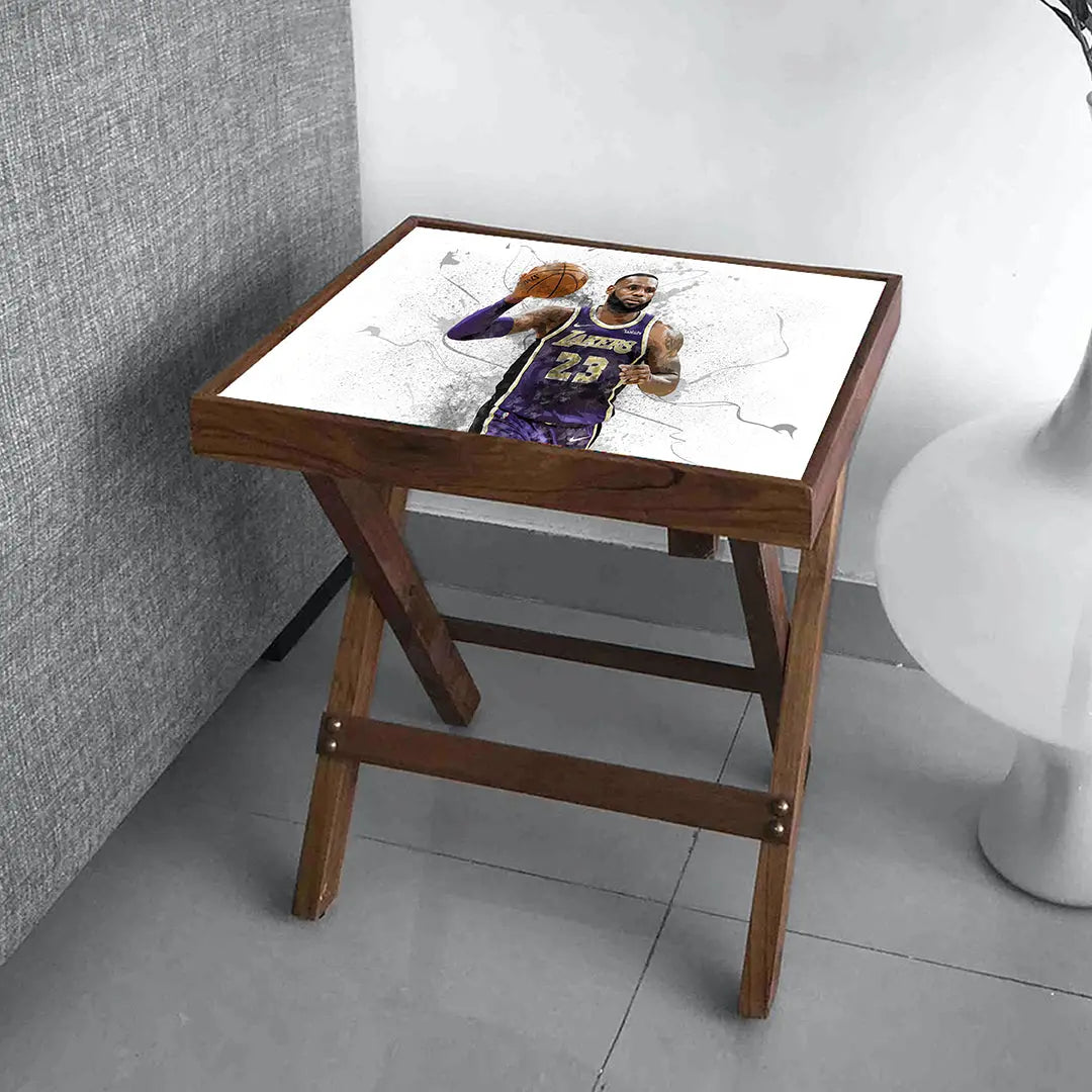 Lebron James Splash Effect Coffee and Laptop Table 