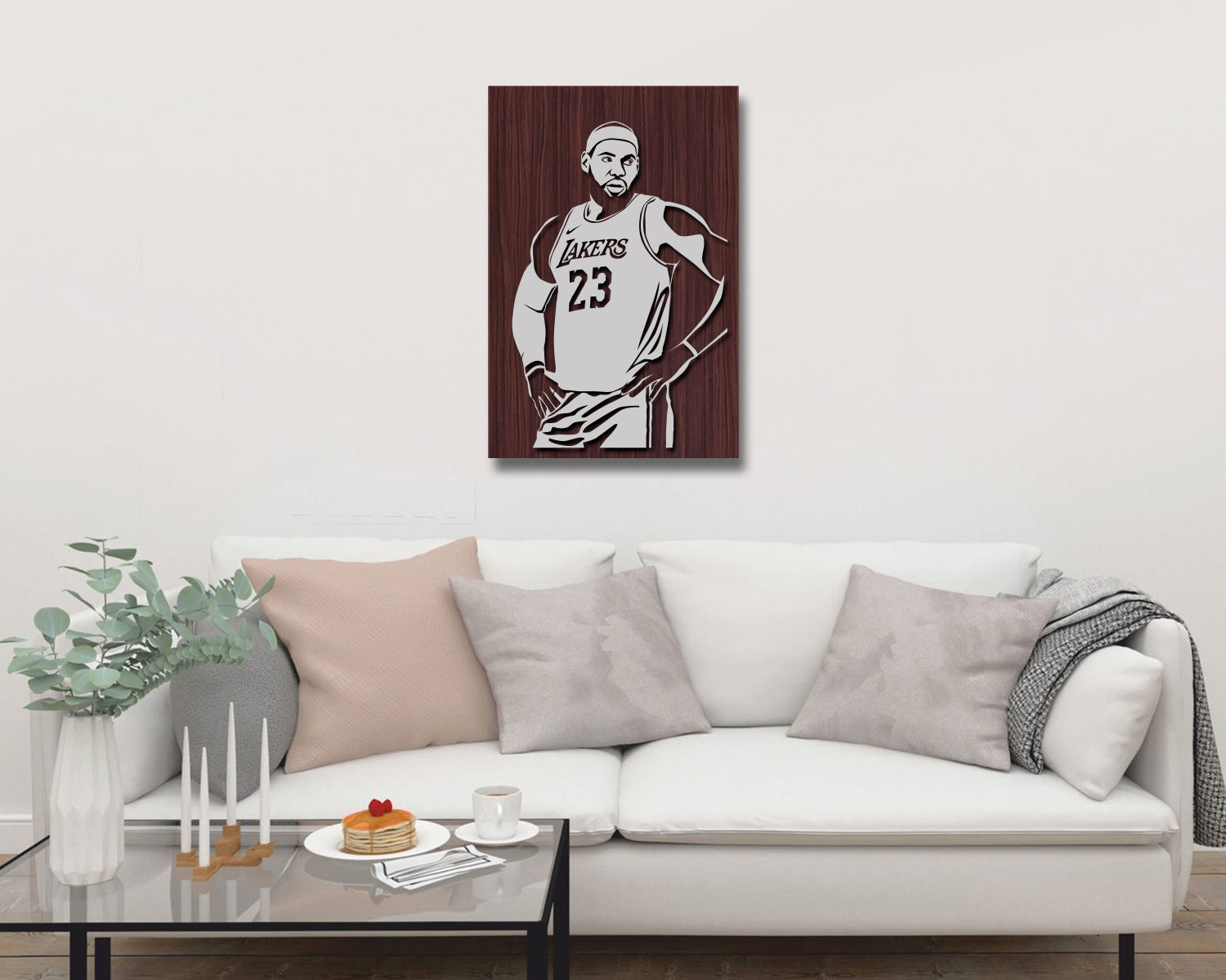 Lebron James LED Wooden Decal 