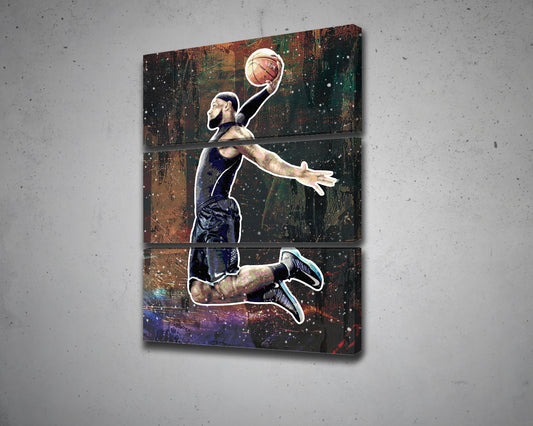LeBron James Multicolour Wall Art